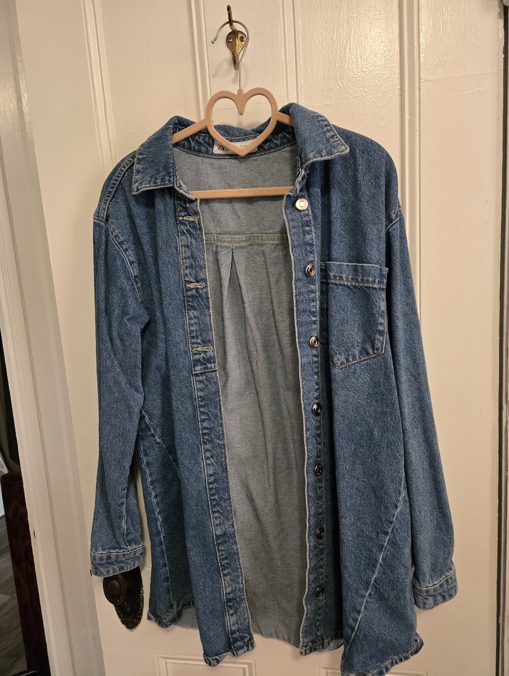 ZARA Woman's Blue Denim Jean Jacket